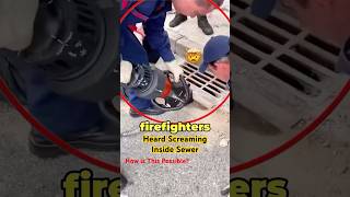 Firefighters Heard Screaming From Sewer firefighter scream shorts sad savelife saved petlover [upl. by Ettinger]