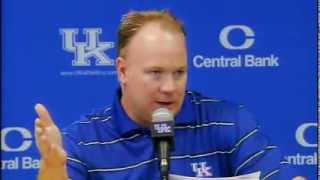 Kentucky Wildcats TV Mark Stoops Press Conference PreSouth Carolina [upl. by Hsihsa]