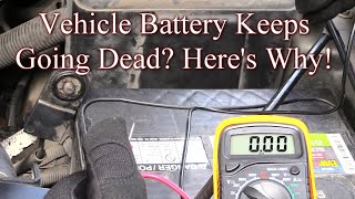 Vehicle battery keeps going dead after sitting a day Heres Why [upl. by Eseilenna]