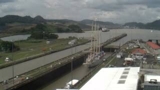 The Star Flyer Transiting the Panama Canal Miraflores Lock Nov 23 2013 [upl. by Burget]