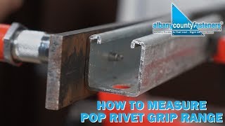 How to Measure Material Thickness For Rivet Installation  Rivets 101 [upl. by Aneeh]