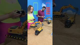 Who is faster Remote controlled excavators 🚧🕹️ competition play rccar shortsshortsfeeddhanraj [upl. by Leahcimnhoj]