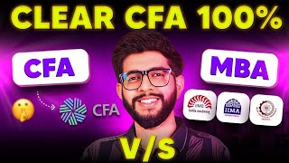 Clear CFA in 2024  CFA Jobs and Comparison with MBA [upl. by Aicilanna]