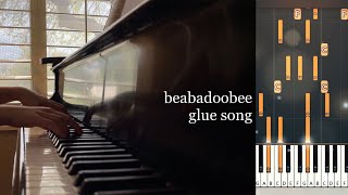 glue song  beabadoobee  sook  Piano Tutorial  Piano Cover [upl. by Waligore]