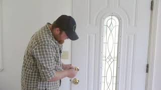 How to Install Deadbolt Locks in Metal Doors [upl. by Jinny]