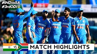 India vs South Africa 3rd ODI 2023 Highlights  21st December 2023  IND vs SA today Highlights [upl. by Ellecram]