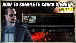 HOW TO COMPLETE CARGO X PART 3 IN EFT ESCAPE FROM TARKOV  PEACEKEEPER TASK ON SHORELINE 1211 [upl. by Anahoj]