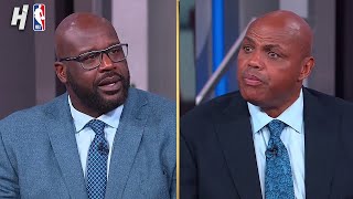 Shaq amp Chuck get HEATED 👀 [upl. by Arrehs]