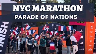 2024 NYC Marathon Parade of Nations [upl. by Etnod]