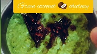 Green coconut chutney reciperiziskitchen chutneyrecipe [upl. by Eidur827]