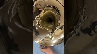 Conn 8D Bell Restoration Before and After frenchhorn band brass [upl. by Bettzel]