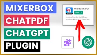 How To Use Mixerbox ChatPDF ChatGPT Plugin [upl. by Frederich460]