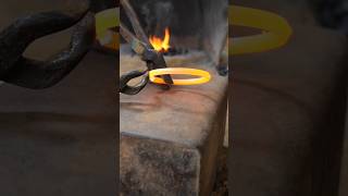 Making awl blacksmith forge diy shorts [upl. by Anaidirib880]