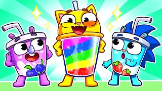 So Delicious Rainbow Milkshake Song  Funny Kids Songs 😻🐨🐰🦁 And Nursery Rhymes by Baby Zoo [upl. by Noah]