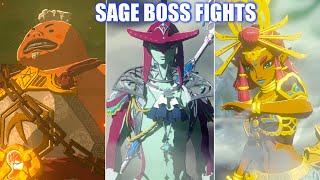 Zelda Tears of the Kingdom  All Sage Bosses Temple Boss Fights [upl. by Ynad191]