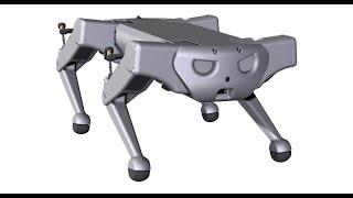 DIY quadruped robot testing force feedback [upl. by Louls529]