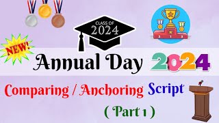 Annual Day Anchoring Script Part 1  Annual Function Anchoring  Result Day Anchoring Comparing [upl. by Luanne960]