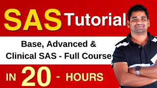 Complete SAS Tutorial amp Certification Course  SAS Base Advanced amp Clinical SAS  20 Hours [upl. by Dnomra]