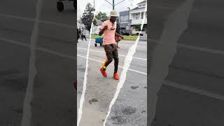 New Orleans foot work 19 annual Katrina second line 🌪️🌪️🕺👟👟 [upl. by Josselyn]