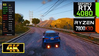 GTA 5 Realistic Graphics  RTX 4080  Ryzen 7 7800X3D  4K Ultra Graphics [upl. by Kathlin]