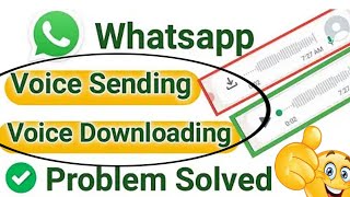 How to Fix Whatsapp Voice Message Not Sending Problem 2024  Voice Message Problem on WhatsApp [upl. by Yhtnomit]