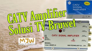 CATV Signal AmplifierBooster TV Solusi TV bruwet MasJokoWali [upl. by Relyt845]