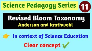 Bloom Taxonomy  Revised Bloom Taxonomy  Anderson amp krathwohl  Science pedagogy [upl. by Judah703]