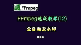 FFmpeg 速成教学（12）：全自动去除视频水印（Python终极版） [upl. by Nivaj]