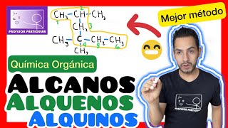 ✅NOMENCLATURA ALCANOS ALQUENOS y ALQUINOS  𝘼𝙥𝙧é𝙣𝙙𝙚𝙡𝙤 𝙔𝘼 😎​🫵​💯​ Química ORGÁNICA [upl. by Anitneuq]