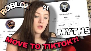 Have ROBLOX MYTHS Officially Moved to TIKTOK nullconfusion amp SmileyMask [upl. by Estas777]