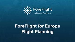 Planning and Filing with ForeFlight in Europe [upl. by Ahsiuqram15]