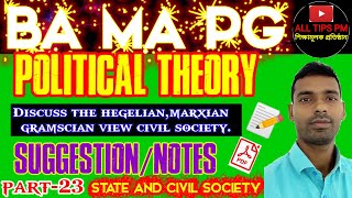 Explain The Hegelian Marxian amp Gramedia Civil Society POLITICAL THEORY [upl. by Olotrab316]