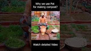 Why we use pots to make compost at home homegardening farming indoorgardening agriculture [upl. by Kubis]