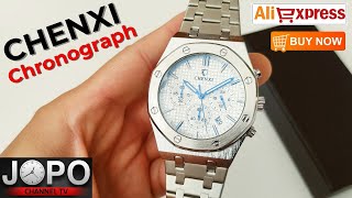 CHENXI 948 Business Chronograph Watch Royal Oak Homage Watch│Chenxi Watch Review│Subtitles [upl. by Aekal]