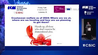 Crustacean welfare as of 2024  Dr Rodrigo Lorenzo [upl. by Fabria189]