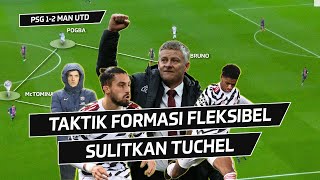 Taktik Manchester United Kandaskan PSG  Formasi Fleksibel 3 Bek  Overlapping CB [upl. by Zackariah]