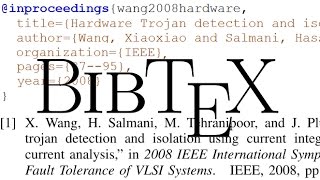 How to Generate References with LaTeX BibTeX [upl. by Gibbs682]