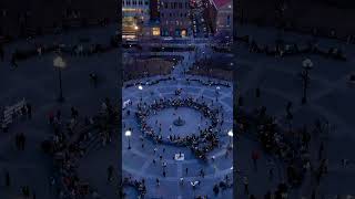 Drone Washington Square Park New York City [upl. by Alissa]