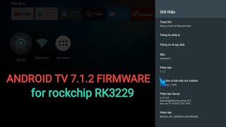 Best Android TV 712 firmware for rockchip RK3229 [upl. by Arrio93]