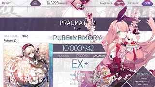 Arcaea PRAGMATISM Future 10理論値 10000942pts [upl. by Riggins]