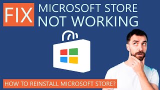 How to Fix Microsoft Store Not Working  Reinstall Microsoft Store [upl. by Smitt736]