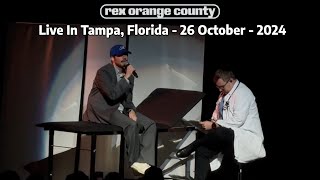 Rex Orange County  Live In Tampa Florida  October 26th 2024  Full Concert HD [upl. by Vudimir]