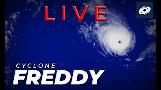 LIVE  Powerful Cyclone Freddy Approaches Madagascar Warnings Issued [upl. by Zoba]