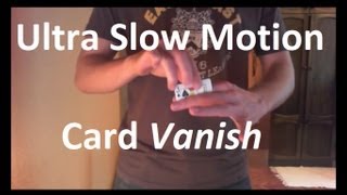 Ultra Slow Motion Card Vanish [upl. by Margaux]