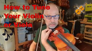 How to tune your violin or viola the right way [upl. by Lledraw710]