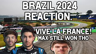 2024 Brazilian Grand Prix REACTION [upl. by Dnalyag]