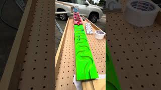 Transparent car  soothing continuous rotating wooden marble run①marblerun [upl. by Ahseryt]