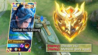 WALANG IMPOSSIBLE MYTHICAL GLORY GAMIT ZILONG NAKA CHEAT BUILD AKO [upl. by Aicenat]