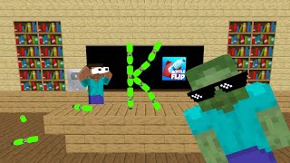 Monster School  BOTTLE FLIP Challenege  Minecraft Animation [upl. by Leigh]