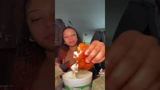 Wingstop mukbang asmr food [upl. by Revkah]